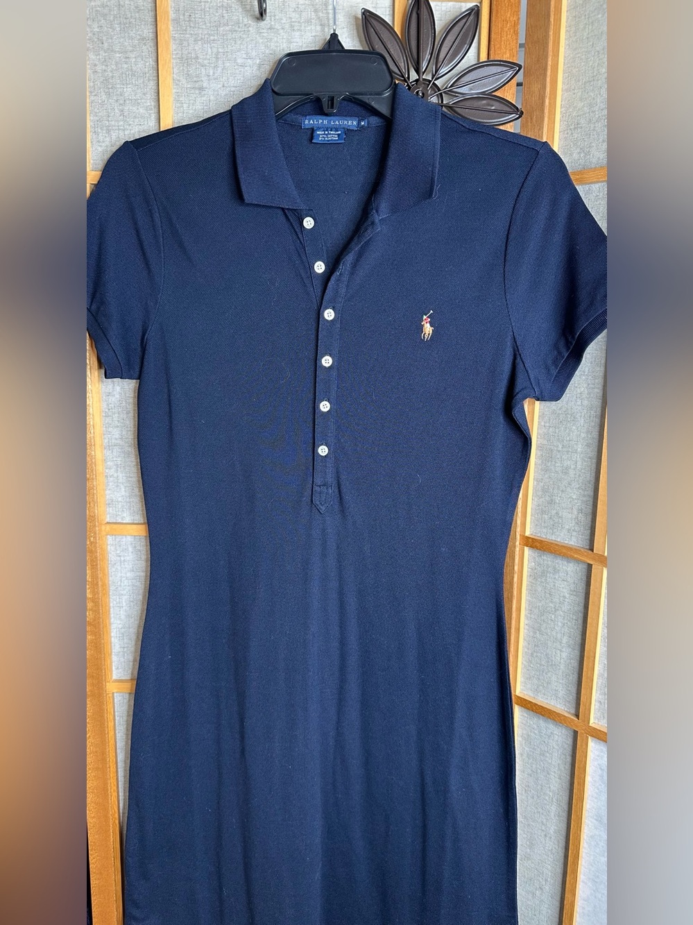 Ralph Lauren Navy Polo Maxi Dress with embroidered Pony. - Picture 5 of 7